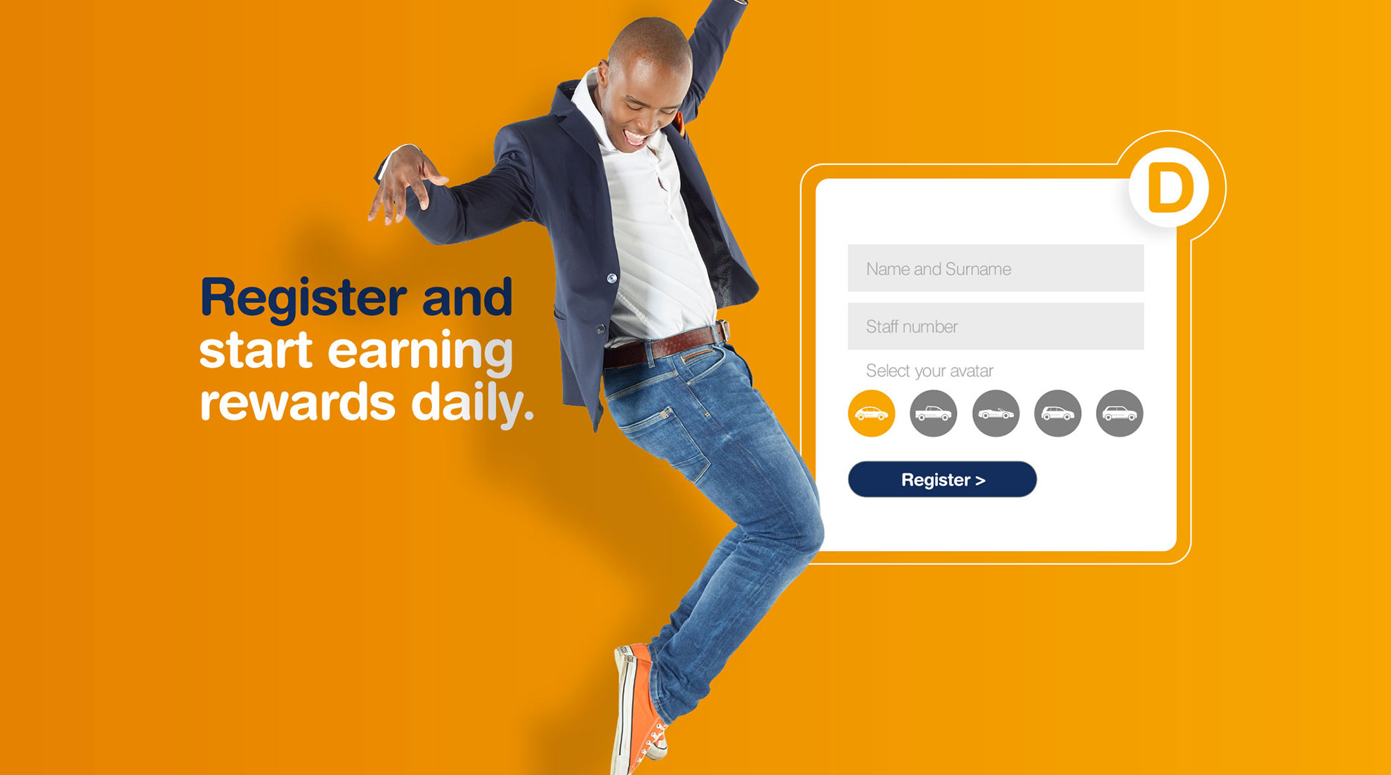 Dial Direct employee training microsite registration interface developed by KickStart Online in collaboration with Humankind